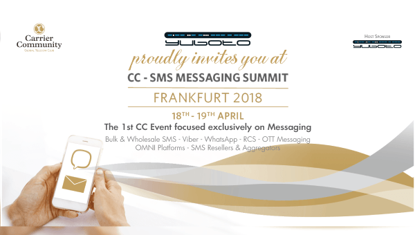 Yuboto as Lead Sponsor at the 1st CC - SMS Messaging Summit in Frankfurt!