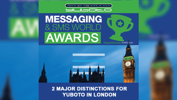 Two major distinctions for Yuboto in London under Messaging & SMS World Awards 